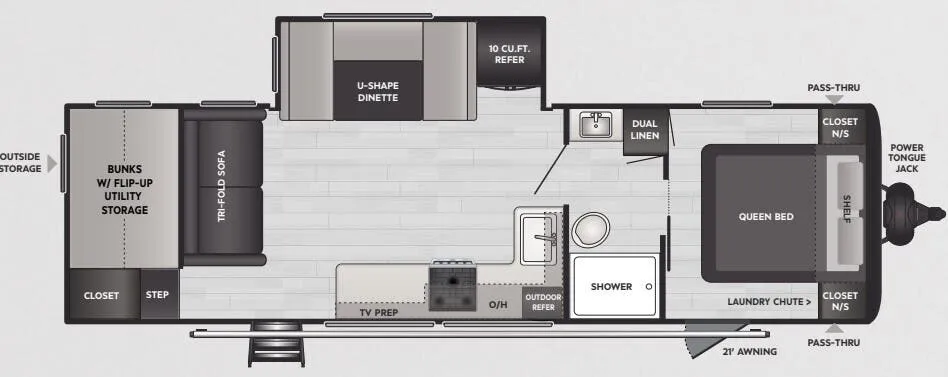 2025 Keystone Springdale 286BHU floor plan