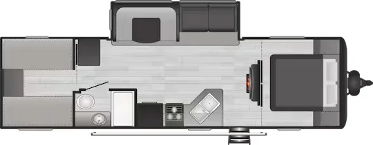 Keystone Hideout 29BQWE floor plan