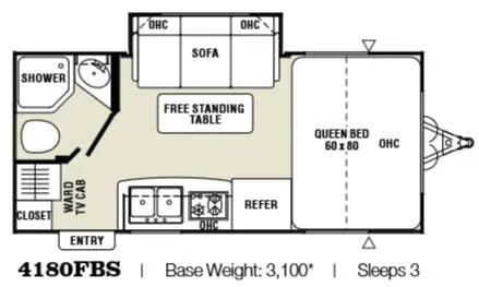 Coachmen M-Series 4180FBS floor plan