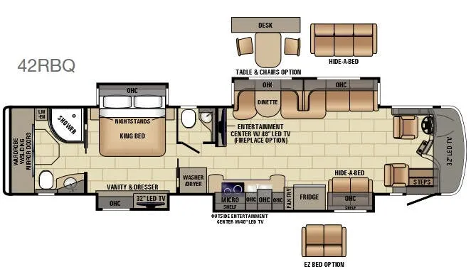 Entegra Coach Aspire 42RBQ floor plan