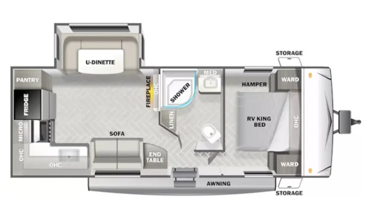 Forest River EVO T2360 floor plan