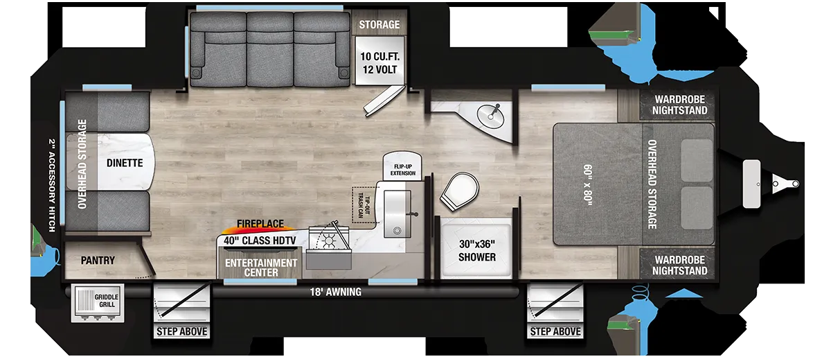 2025 Alliance RV Delta 252RL - Floor plan
