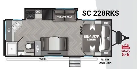 Cruiser RV Shadow Cruiser 228RKS floor plan