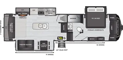 Keystone Alpine Avalanche Edition 312RS floor plan