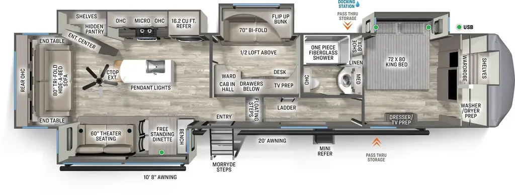 2026 Forest River Sierra 4003MB floor plan