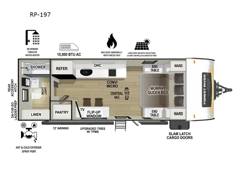 2026 Forest River R-Pod RPT197 - Floor plan