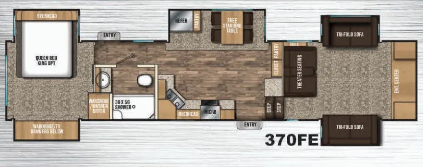 Shasta Phoenix 370FE floor plan
