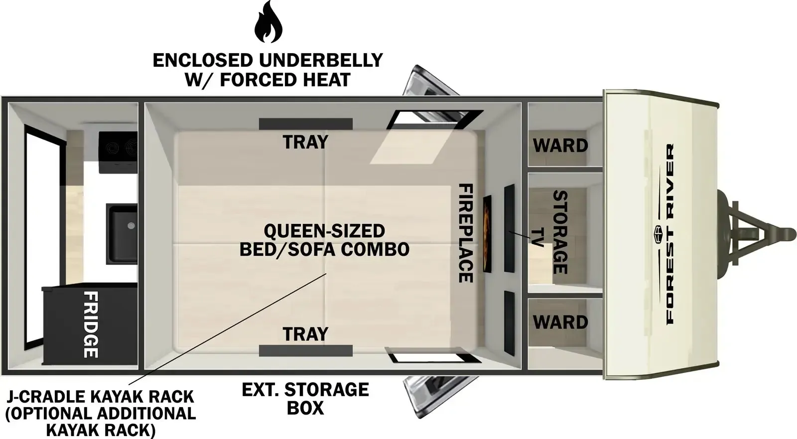Forest River No Boundaries NB10.7 floor plan