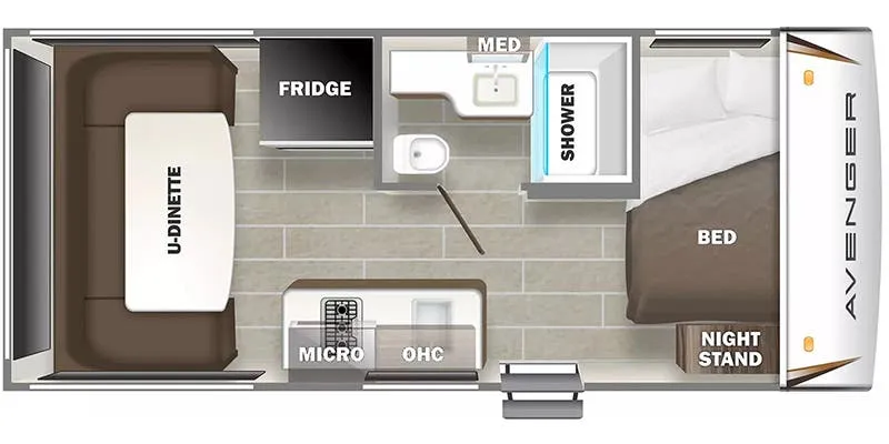Prime Time Avenger LT 16RD floor plan