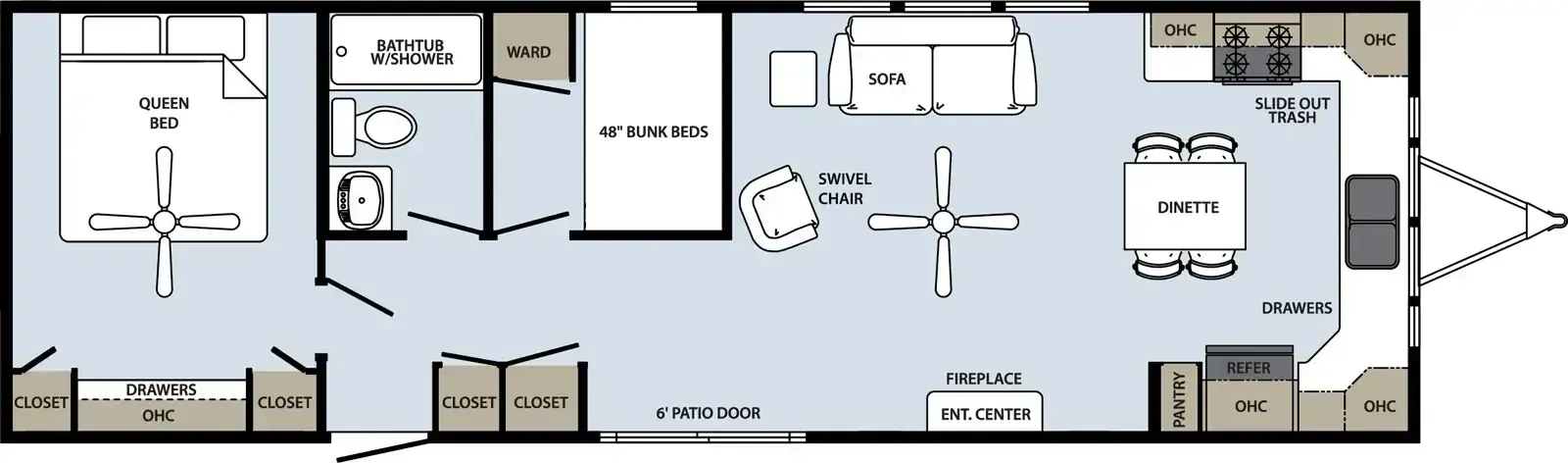 Forest River Quailridge Summit Canada 44FKBH-C-S floor plan