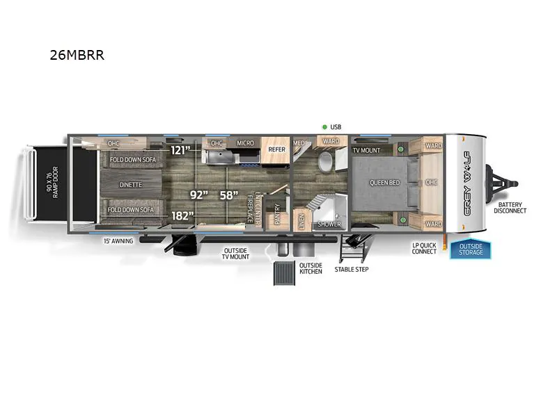 2024 Forest River Cherokee Grey Wolf 26MBRR - Photo 4