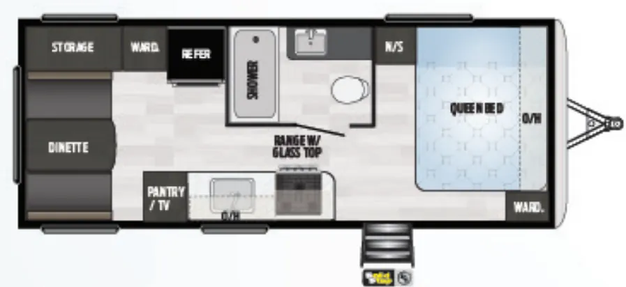 Keystone Springdale 179QBWE floor plan