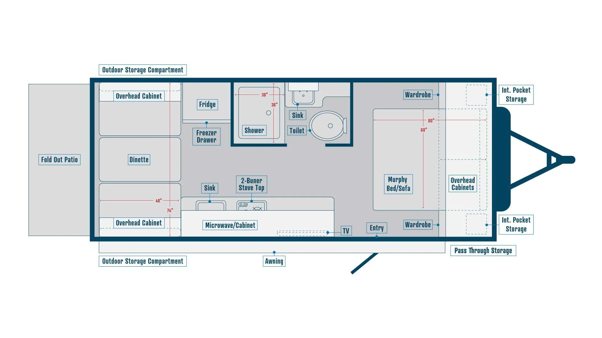 Bontrager Outdoors Comfort 21PD floor plan