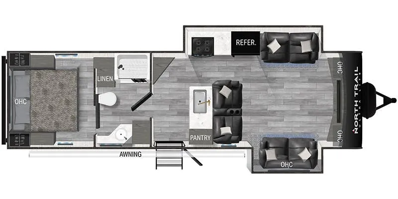 Heartland North Trail Ultra-Lite NT 29FLR floor plan