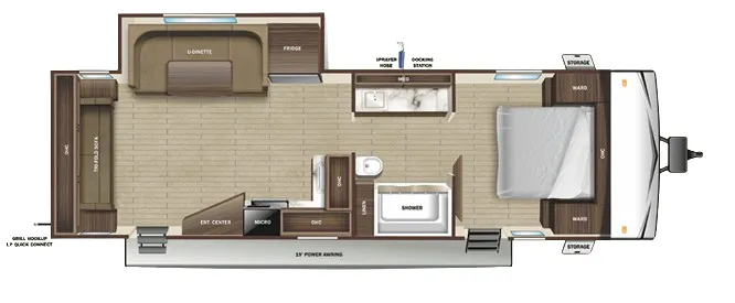 Starcraft Autumn Ridge 26RLS floor plan