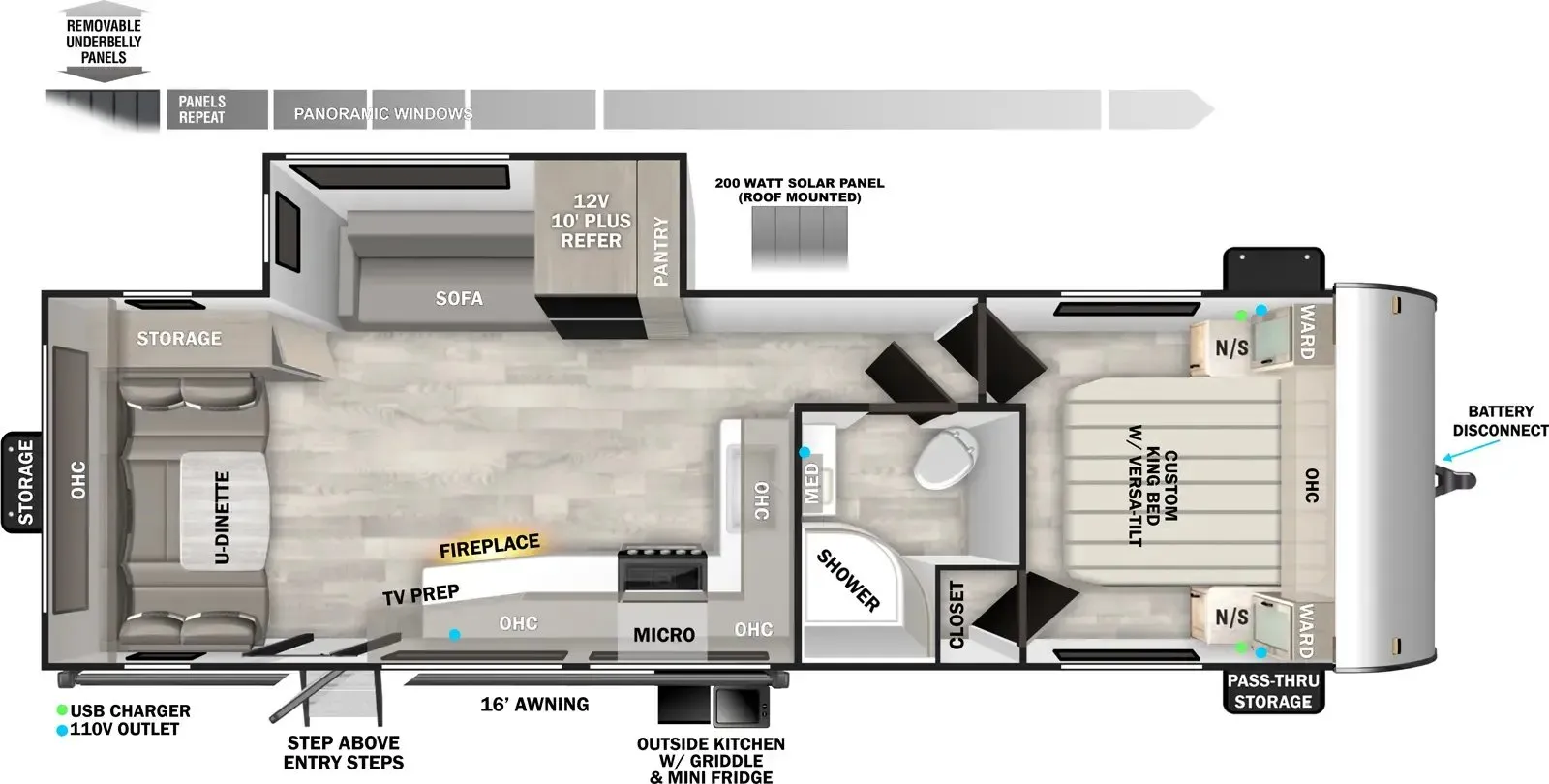 Forest River Wildwood T25RD floor plan