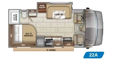 Jayco Redhawk SE 22A floor plan