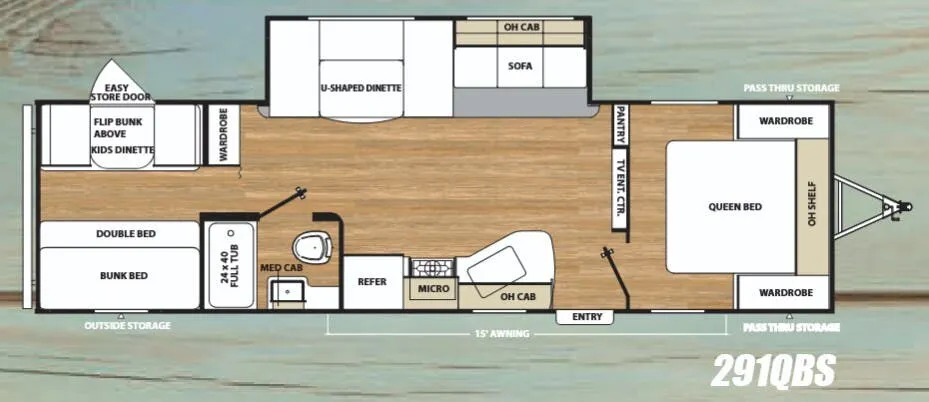Coachmen Catalina SBX 291QBS floor plan
