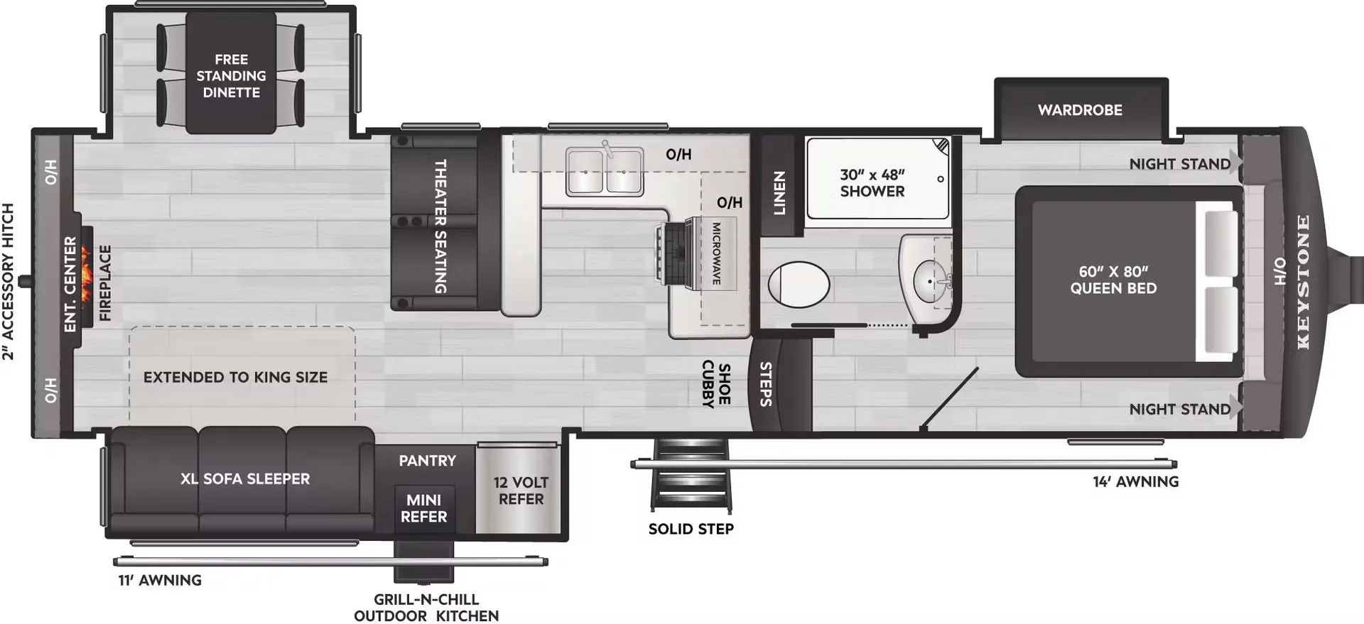 2026 Keystone Arcadia Super Lite 294SLRD - Floor plan