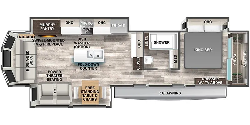Forest River Cedar Creek Cottage 40CRS floor plan