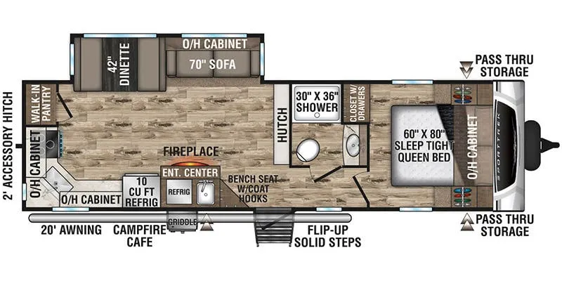 2022 Venture RV SportTrek ST291VRK - Floor plan