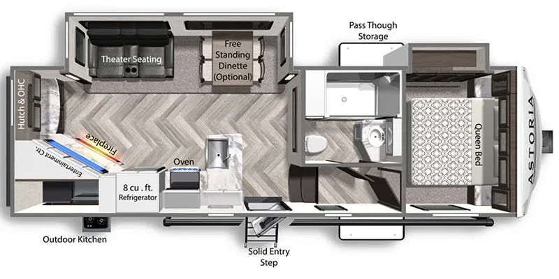 Dutchmen Astoria 1500 2503REF floor plan