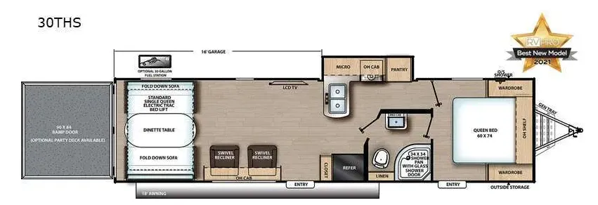 Coachmen Catalina Trail Blazer 30THS floor plan