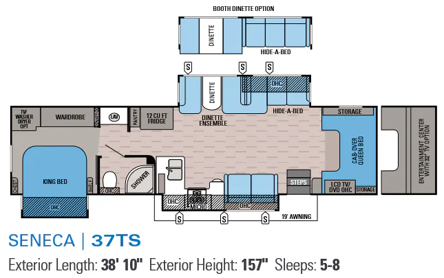 Jayco Seneca 37TS floor plan