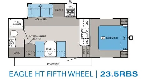 Jayco Eagle HT 23.5RBS floor plan