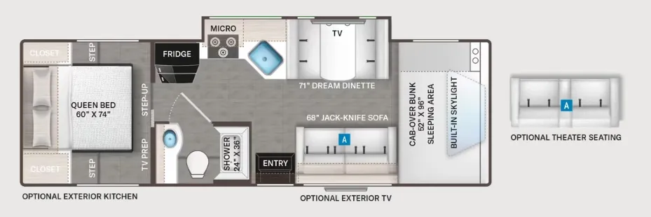 2027 Thor Motor Coach Quantum LC28 - Floor plan