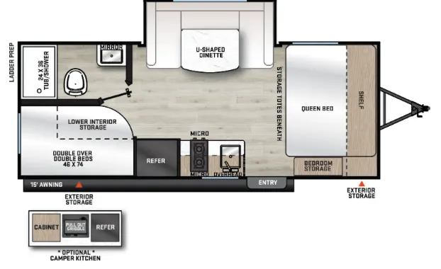 2026 Coachmen Catalina Summit Series 7 184BHSX - Floor plan