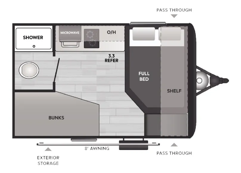 2027 Keystone Springdale Mini 1230BB floor plan