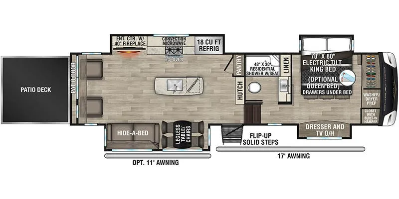 K-Z Durango Gold G358RPQ floor plan