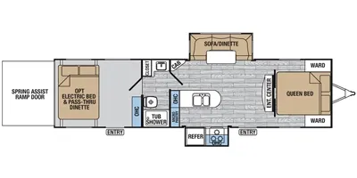 2017 Forest River RV XLR 30HDS - Floor plan