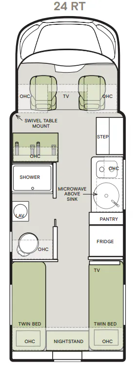 Tiffin Midas 24 RT floor plan