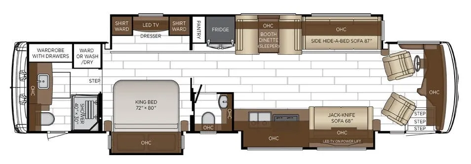 2027 Newmar Dutch Star 4081 - Floor plan