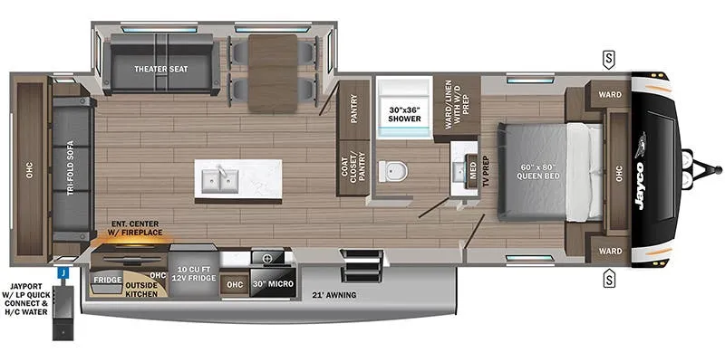 Jayco Eagle 280RSOK floor plan