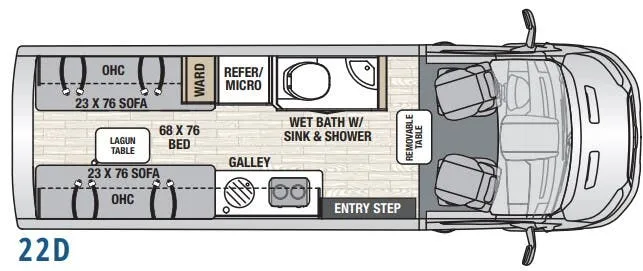 Coachmen Beyond 22D AWD floor plan