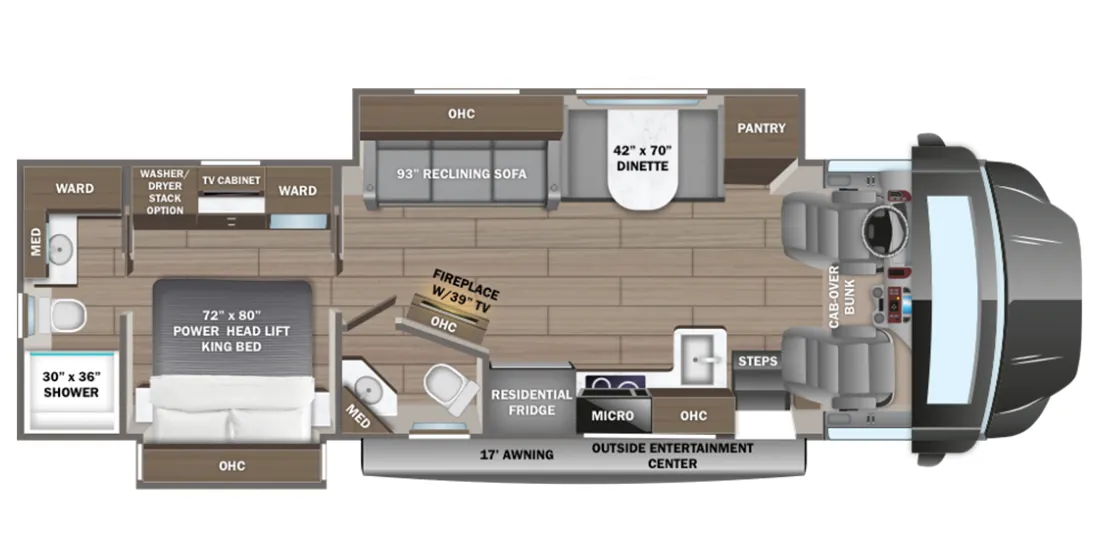 2027 Entegra Coach Accolade 37K - Floor plan