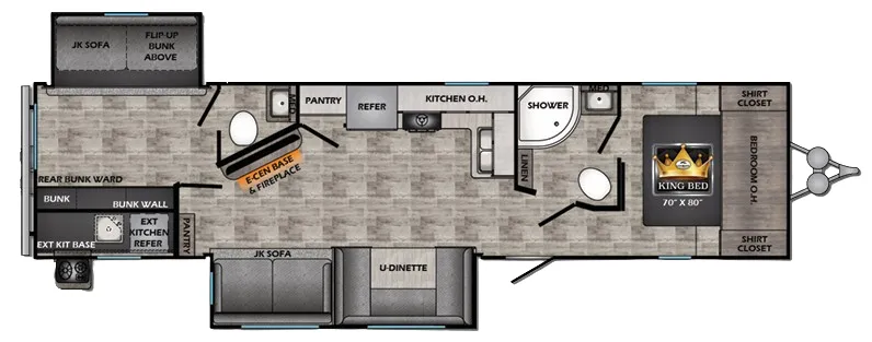 CrossRoads Volante 33DB floor plan