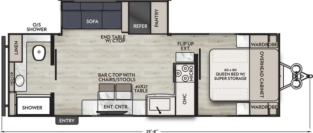 2026 Coachmen Apex Ultra-Lite 244RBS floor plan