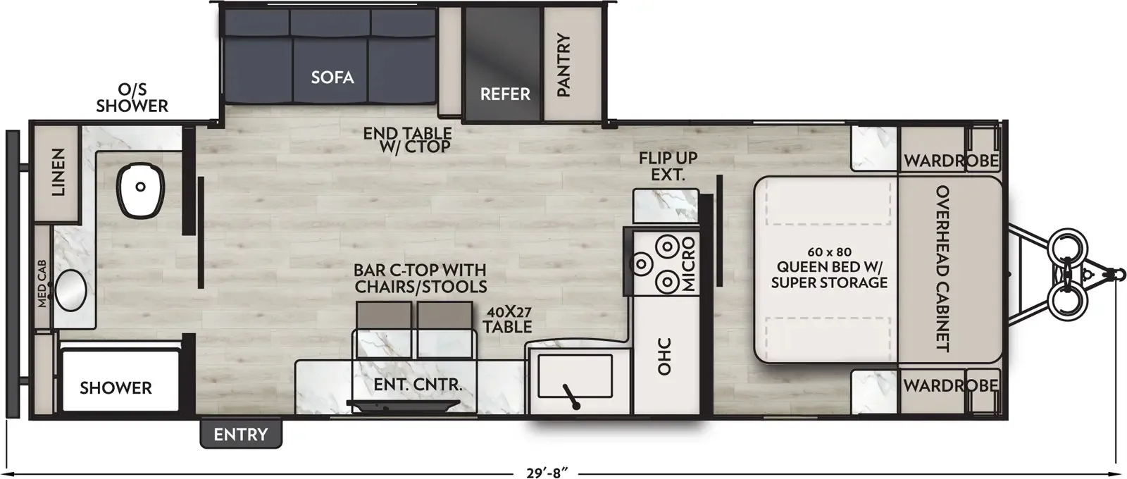 2026 Coachmen Apex Ultra-Lite 244RBS - Floor plan