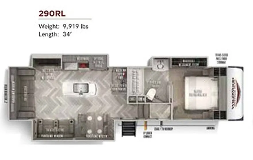 Forest River Wildwood Heritage Glen 290RL floor plan