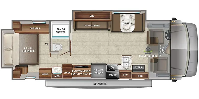 2022 Jayco Greyhawk 30Z - Floor plan