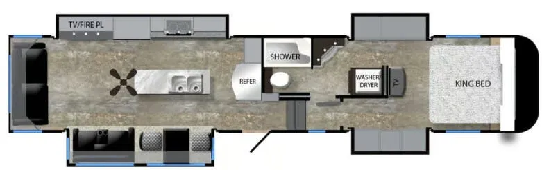 Luxe Elite 42RL floor plan