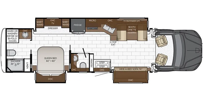 Newmar Super Star 3731 floor plan