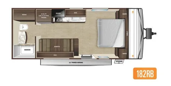 Highland Ridge Open Range Conventional 182RB floor plan