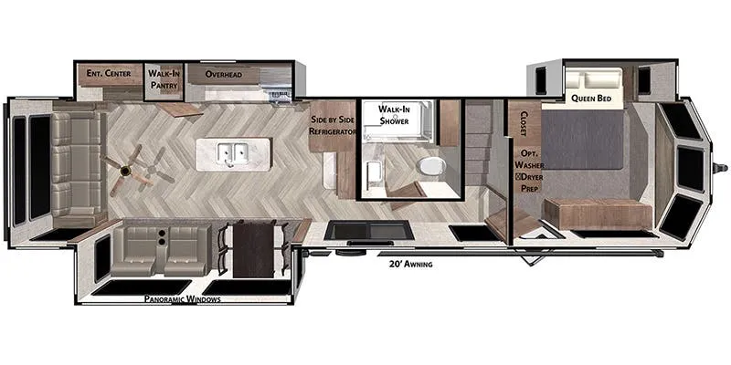 Forest River Wildwood Grand Lodge 42DL floor plan