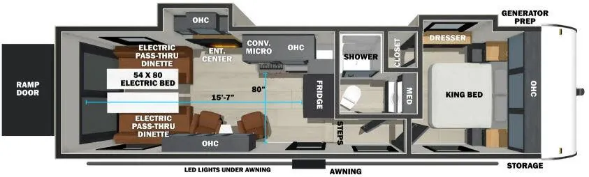Forest River Sandstorm 2800 floor plan