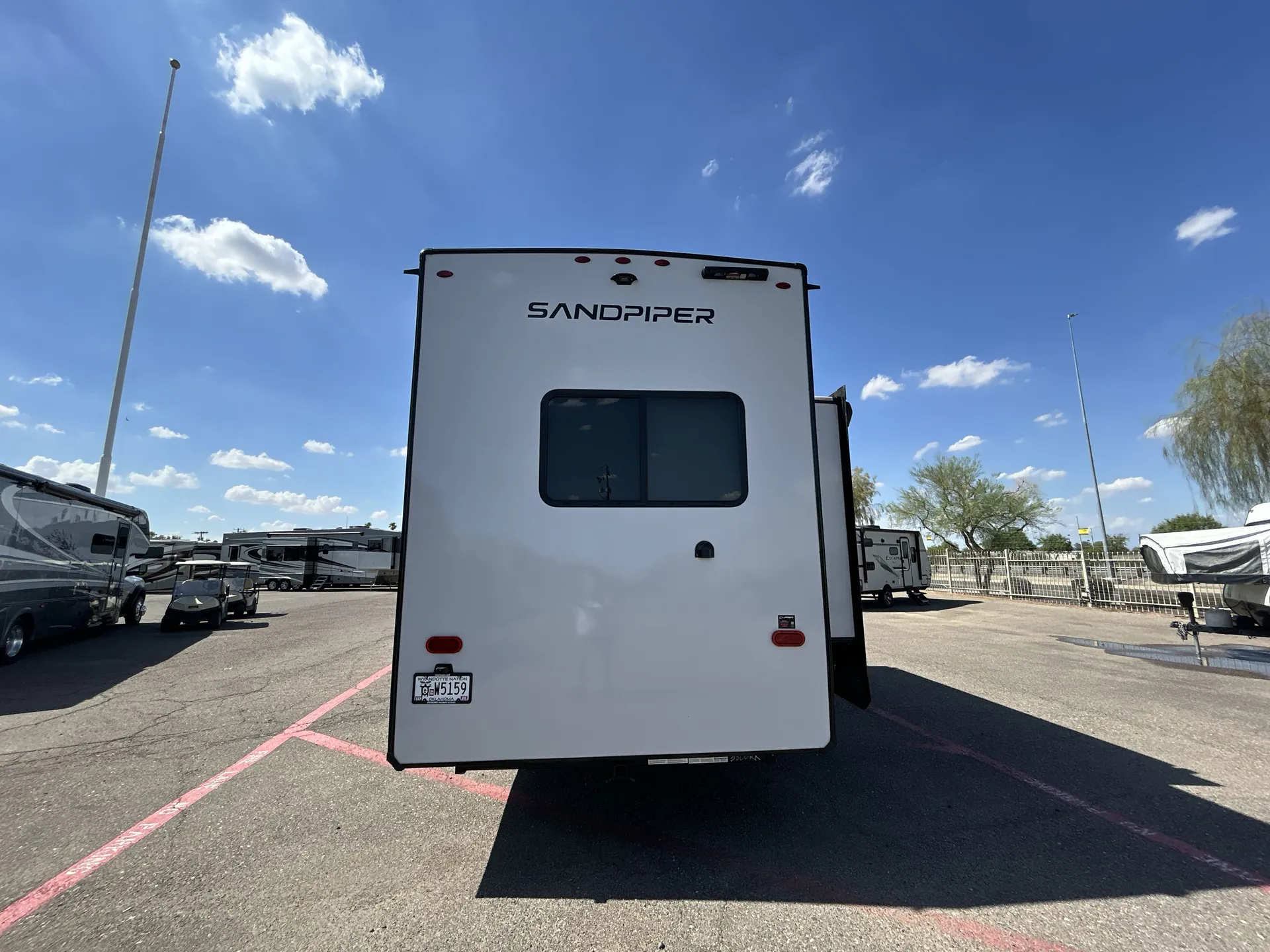 2024 Forest River Sandpiper 3800RK — backside